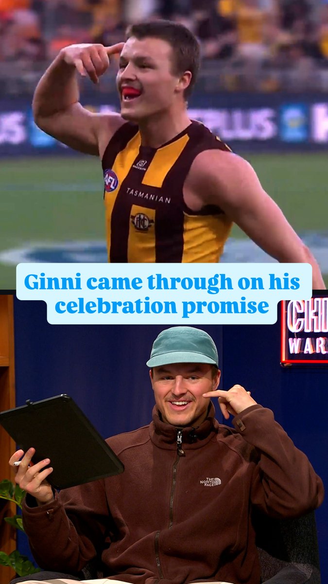 We asked Jack Ginnivan to do a particular celebration for us if he kicked a goal against the Giants - and he came through 📞