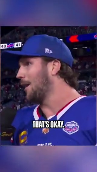"There's no quit in this team... There's people that left the stadium. Have some faith next time." 😂 - Josh Allen (via Sunday Night Football on NBC)