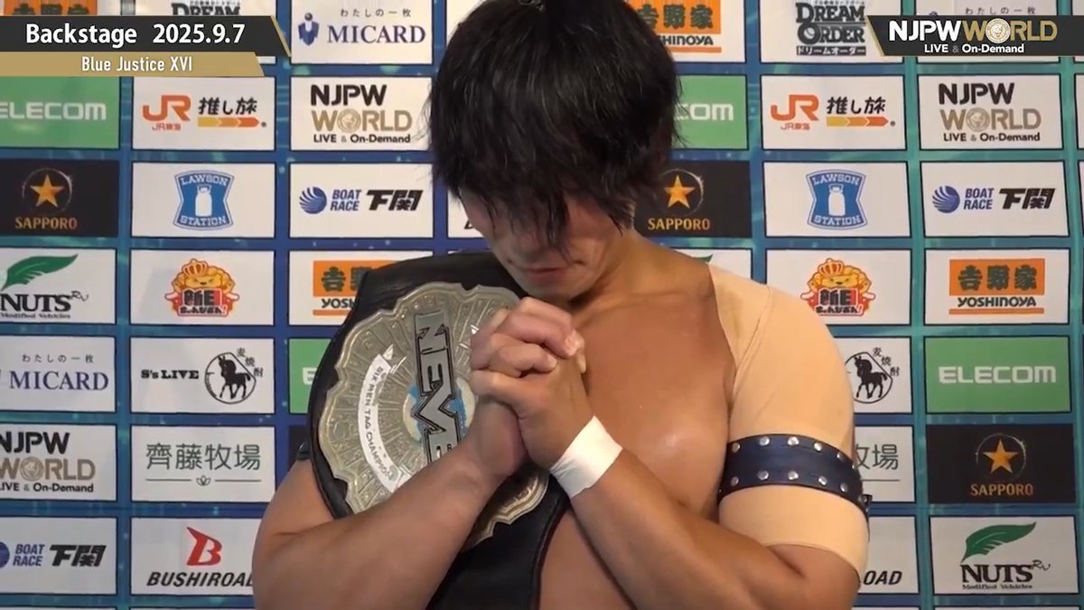 .#YOH Blue Justice XVI (September.7th, 2025) Backstage comments! Watch FREE|無料公開中 ⇒ From the profile URL|「NJPW WORLD」で検索 9/7(日) #bluejusticexvi のBSコメントを #NJPWWORLD で無料公開中! #NJPW