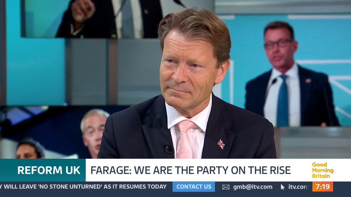 Reform UK leader Nigel Farage says he should not have claimed he was the buyer of property that was really bought by his partner when he was questioned over his tax affairs. @SusannaReid100 and @EdBalls question Richard Tice MP 🇬🇧.