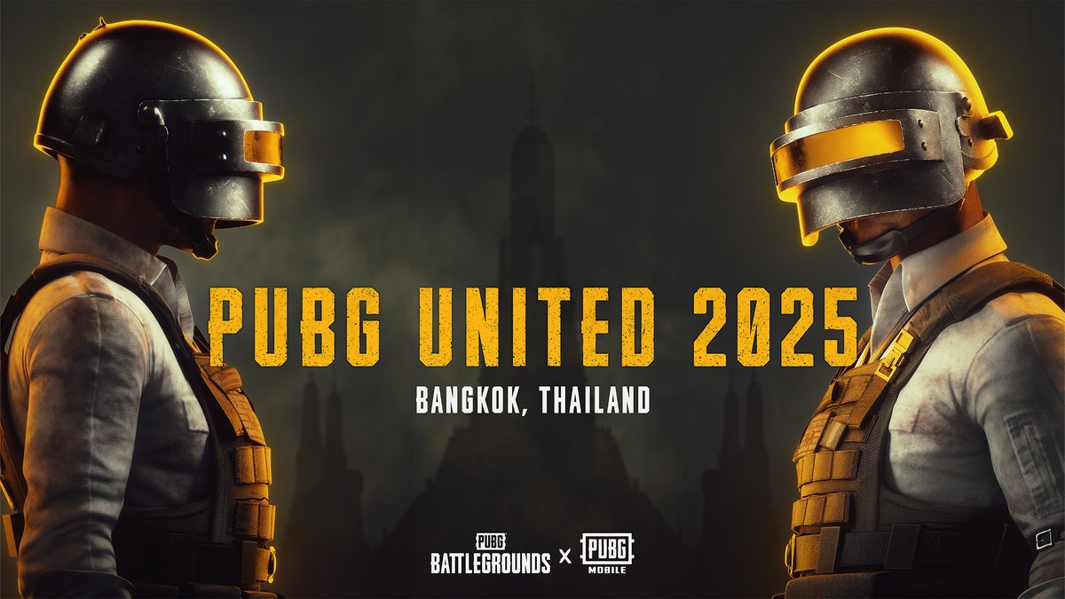 📢 Announcing PUBG UNITED 2025 🎯💥 For the first time, PUBG Global Championship (PGC) and PUBG MOBILE Global Championship (PMGC) PUBG MOBILE Esports will unite under one brand. This November, the event will take place in Bangkok, Thailand 🪖🏆 Stay tuned for more updates on PUBG UNITED 2025 🚁🔫 #PUBGUnited #PUBG #PUBGMOBILE #PGC #PMGC