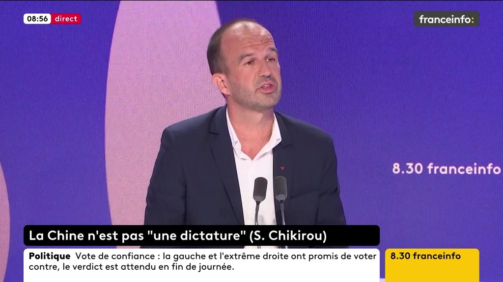 🔴 La Chine est une “dictature” ? ➡️ ”Si vous me posez une question aussi importante, il faut me laisser un tout petit peu de temps pour y répondre”, se défend Manuel Bompard