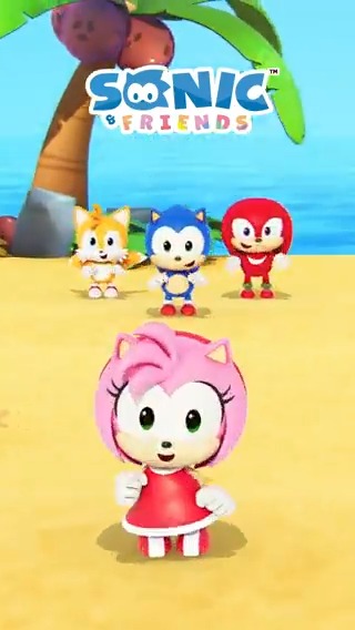 アイドル・エミー💖 オーイエー✨ キュートなソニックたちが送るショートアニメ🦔💙 『SONIC ＆ FRIENDS』の最新ダンス動画を公開⸜🙌🏻⸝ 👇音あり動画はこちら👇 #ソニフレ
