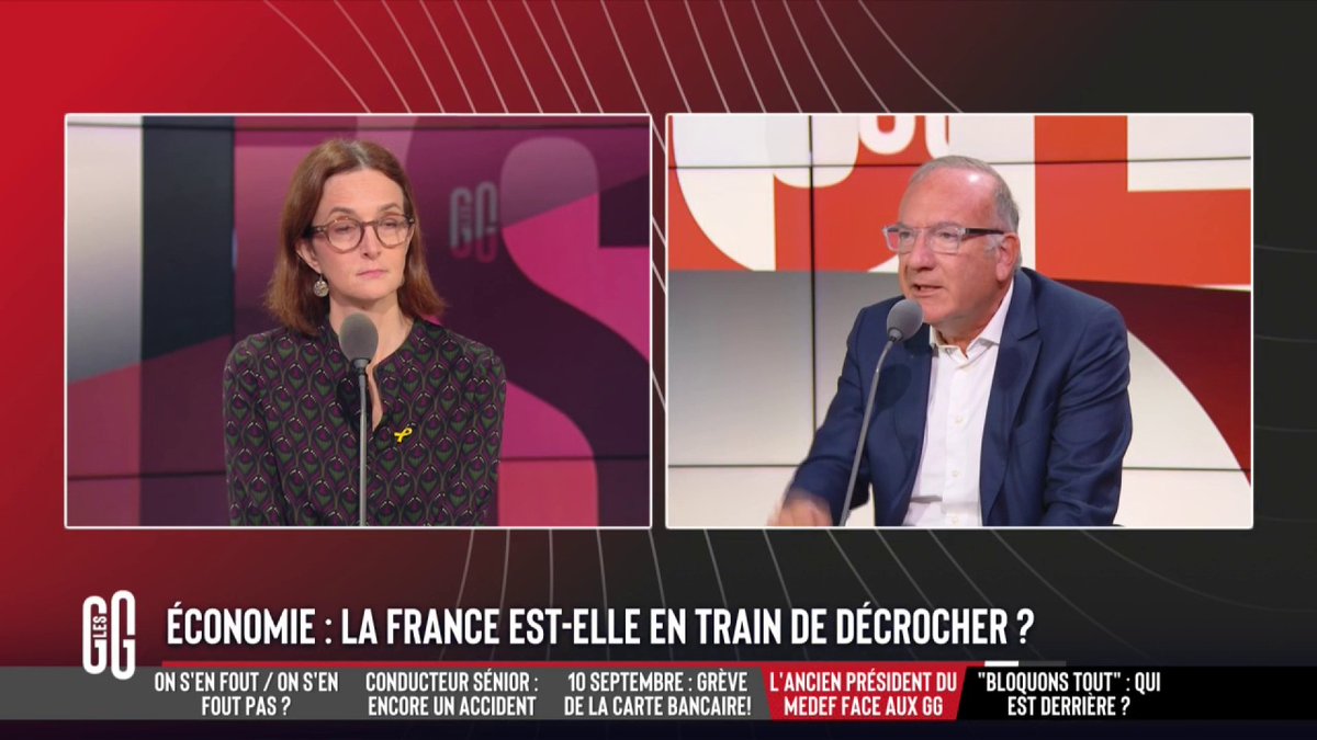 🎙️ Pierre Gattaz : "Je sens le clientélisme. Il faut garder sa place de député. 'Je veux rester avec mon salaire' : c'est ça que j'entends." 🗣️ Barbara Lefebvre : "Vous parlez de qui ?" 🎙️ Pierre Gattaz : "Je parle du PS." #GGRMC