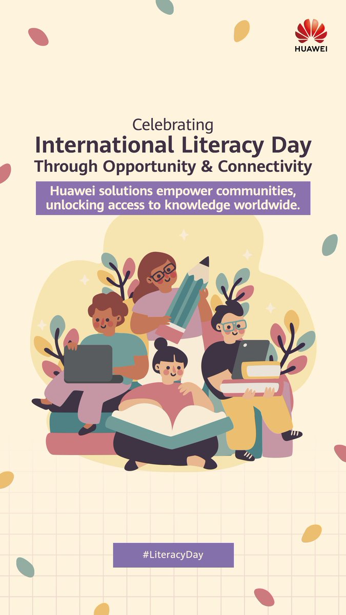 Happy International Literacy Day 2025! Huawei is celebrating this year's theme of "Promoting literacy in the digital era" by highlighting some of the impactful projects we are proud to be part of!