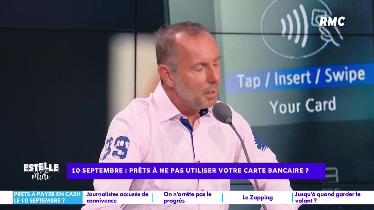 💳 10 septembre : prêts à ne pas utiliser votre carte bancaire ? 🎙️ Jean-Philippe Doux : "Je vais tout payer par carte bleue ! On a tous connu ce restaurateur : "Ah bah non, il faut payer en espèces..." Et il va où cet argent ?! Moi, je ne peux pas faire de black !" #EstelleMidi