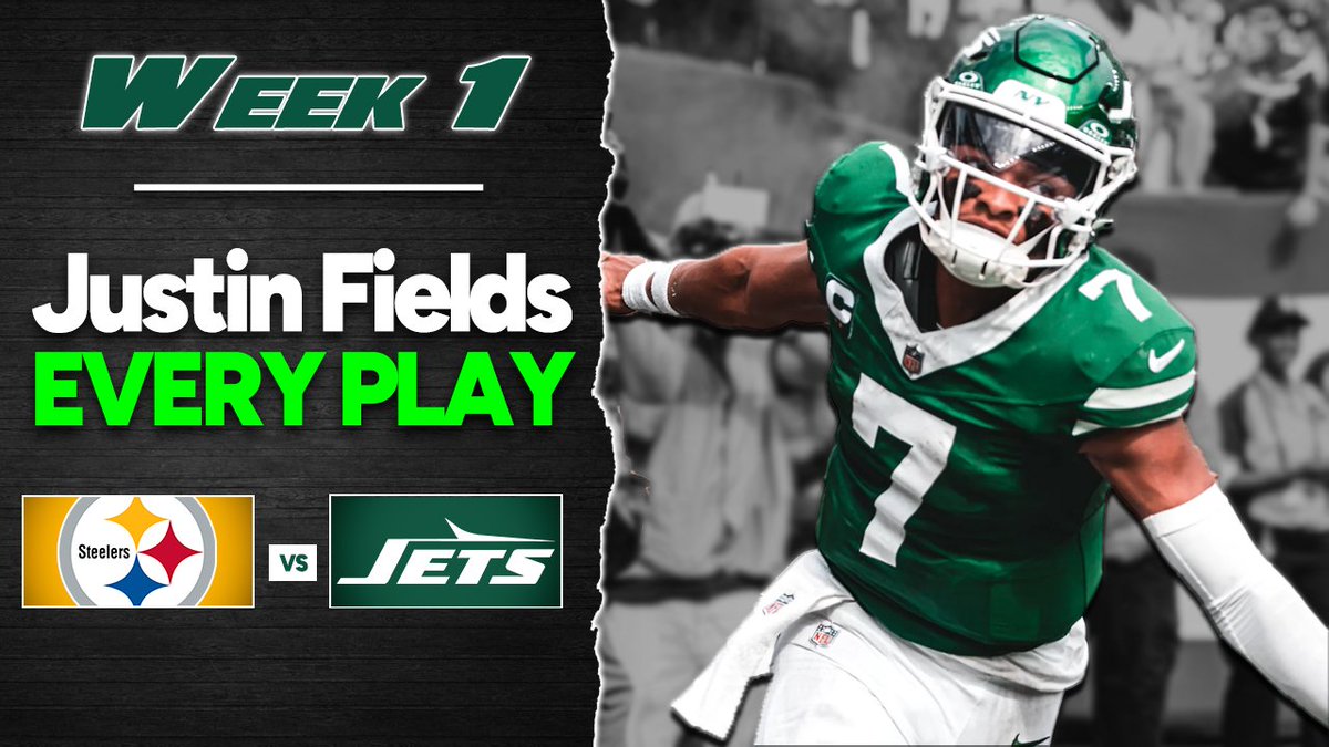 Justin Fields EVERY PLAY - Week 1 - #Jets vs #Steelers