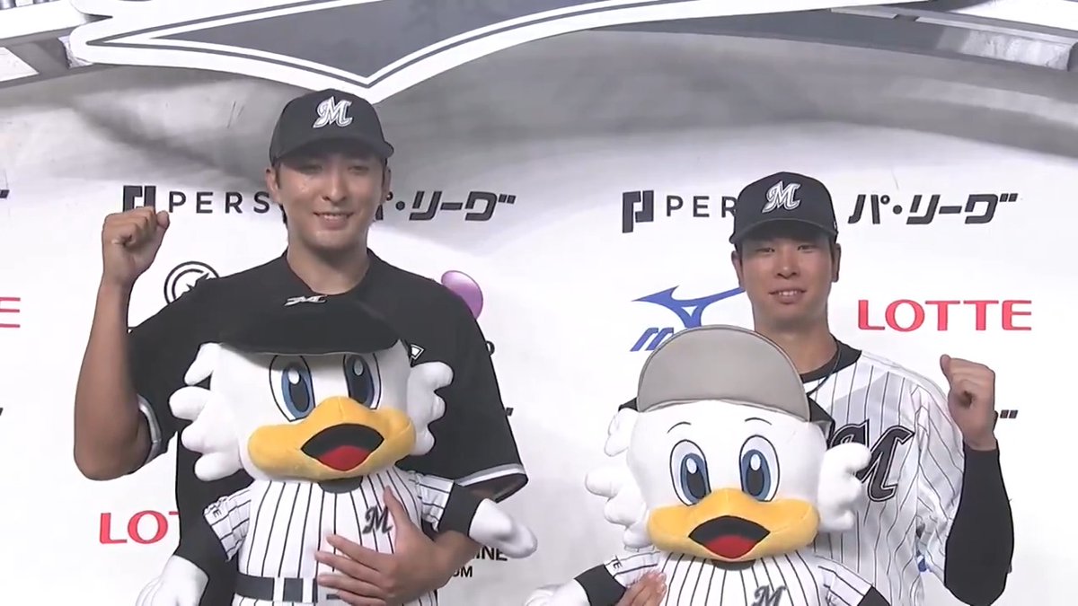 ／ 9/8 ヒーローインタビュー⚾️ ＼ 千葉ロッテ 上田希由翔 選手 河村説人 投手✨