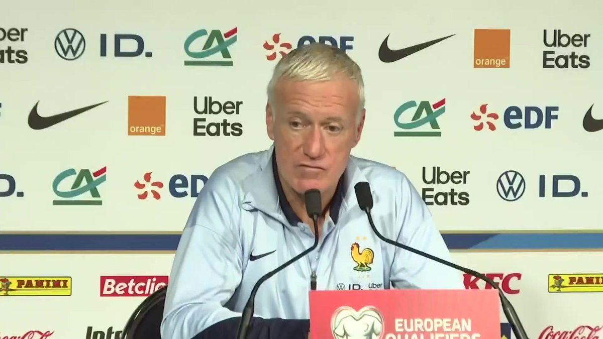 💬 Didier Deschamps questionné sur le système 4-2-3-1 et le numéro 10 en équipe de France