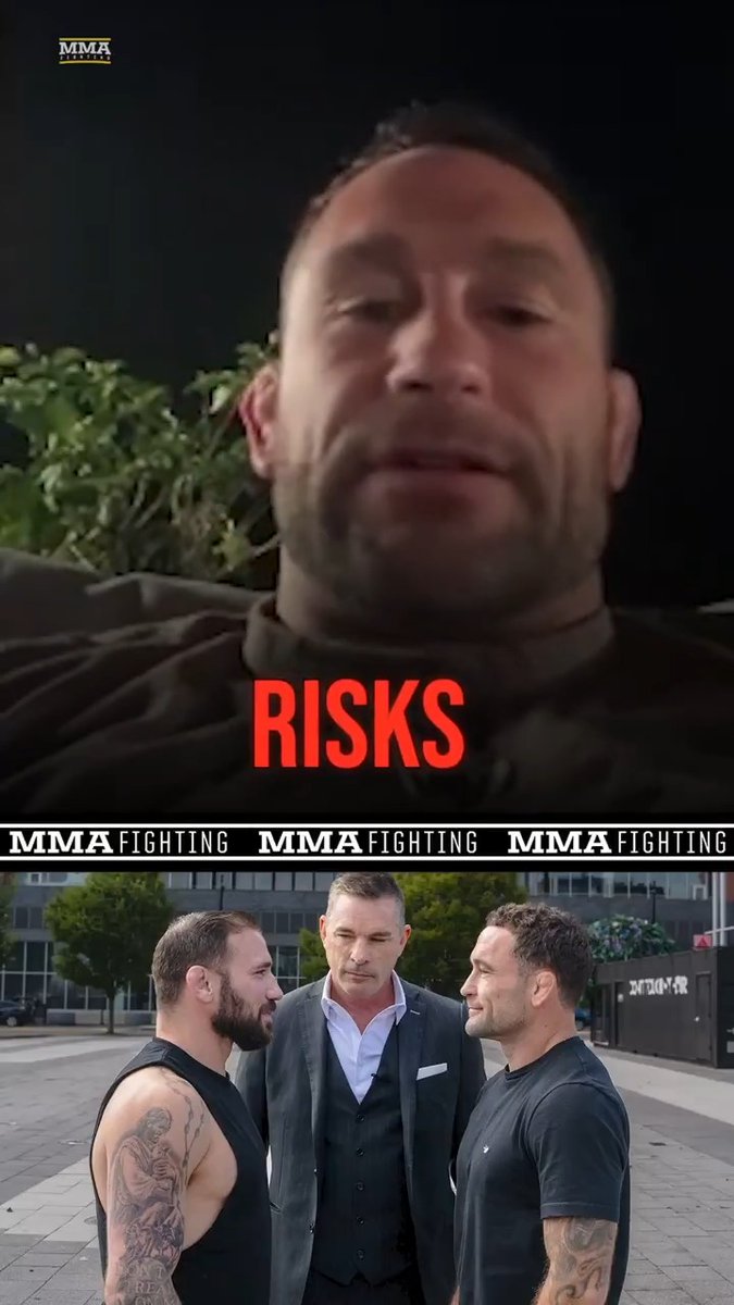 Frankie Edgar admits his family wasn’t exactly thrilled with him signing with BKFC: "Maybe [my wife] is not happy about it, but she ain’t going to leave me, I guess. That’s a plus." (🎥 Damon Martin)