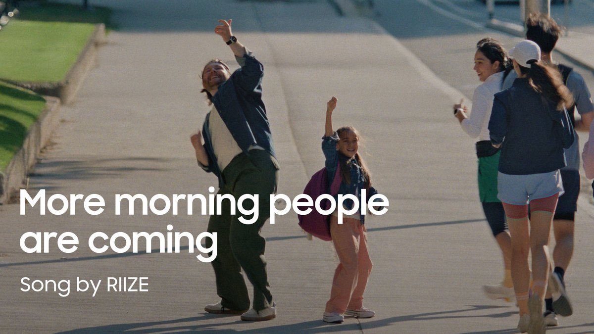 More morning people are coming! Leave #GalaxyWatch8 Classic in the comments if you'd join their morning dance to the beat of RIIZE’s morning song 🕺 #GalaxyAI #GalaxyZFold7 #SamsungHealth Learn more: