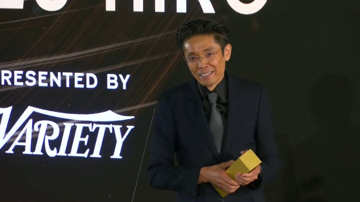 “I feel incredibly fortunate to be doing what I love. Working on a film like THE SMASHING MACHINE reminds me how many wonderful collaborators are in this industry…” 🏆 Kazu Hiro accepts the #TIFFTribute Variety Artisan Award. #TIFF50