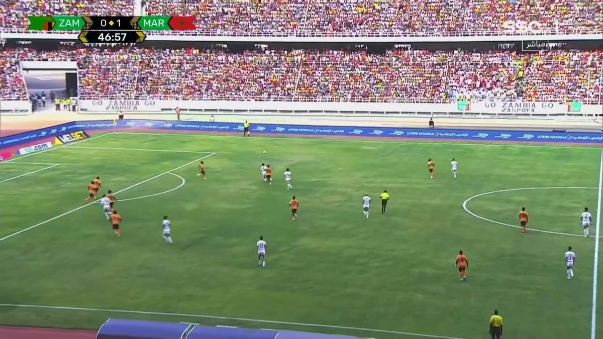 تسديدة رائعة من حمزة إيجامان تمنح المغرب ثاني الأهداف 🤩⚽️🔥 زامبيا 0 × 2 المغرب #التصفيات_الأفريقية #زامبيا_المغرب | #SSC