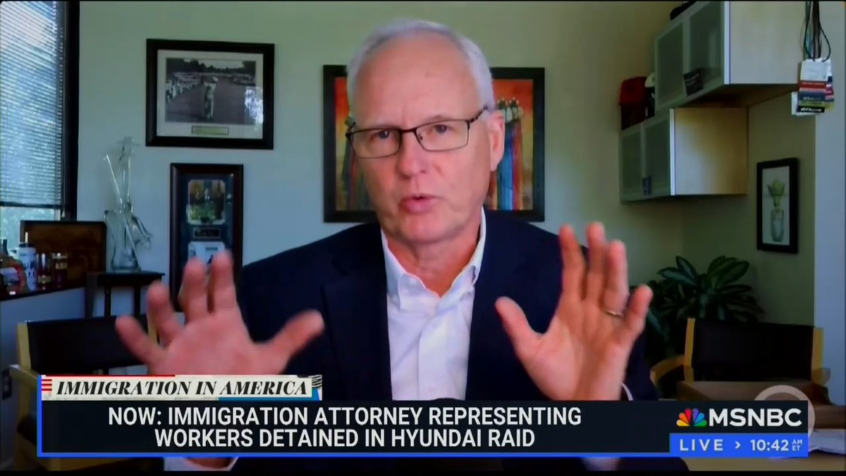 Lawyer for Hyundai plant employees: One thing that's been unclear through all of this is why did ICE go to this plant? They didn't even bring a single Korean translator with them. Every one of these individuals had entered on a visa. They told Customs and Border Protection why they were here