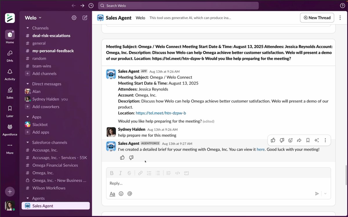 Sales Cloud will never be the same. Introducing Agentic Sales, the future of selling powered by Agentforce. 🚀 ❌ Manual tasks &amp; guesswork ✅ Every lead answered ✅ Every appointment scheduled ✅ Humans + agents closing together See it at #DF25: