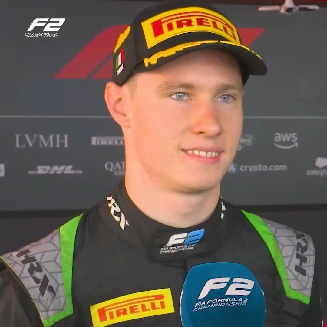"It's amazing" 🤩 Joshua Dürksen 🇵🇾 reacts to a memorable Monza weekend that saw him take home two trophies 🏆🏆 #F2 #ItalianGP