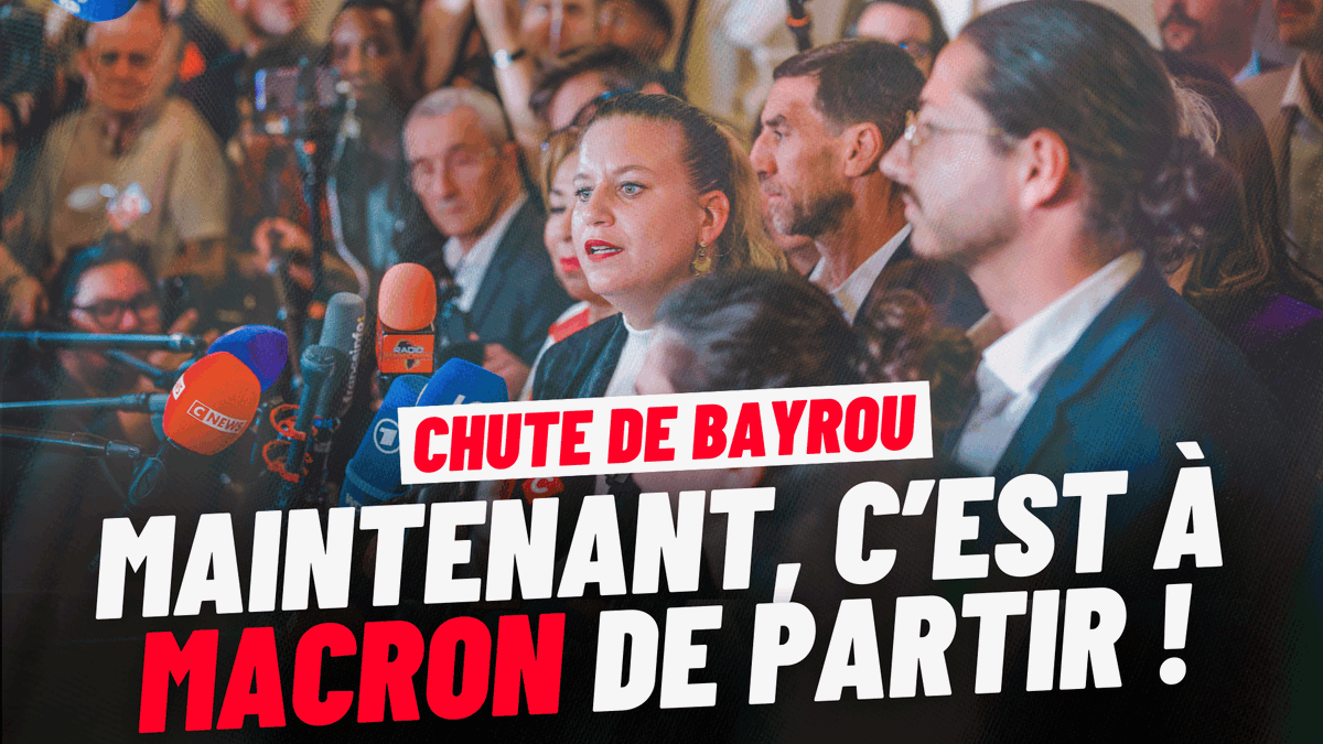 🔴🗣️ « Le gouvernement Bayrou a été sévèrement battu et son budget de violence sociale et de cruauté a été défait. Face à cette imposture qui éclate au plein jour, que nous ne voulons pas d'un énième Premier ministre. Nous déposerons demain une motion de destitution du Président de la République. Car le problème pour le pays et le blocage pour le pays, c'est lui. » - Mathilde Panot