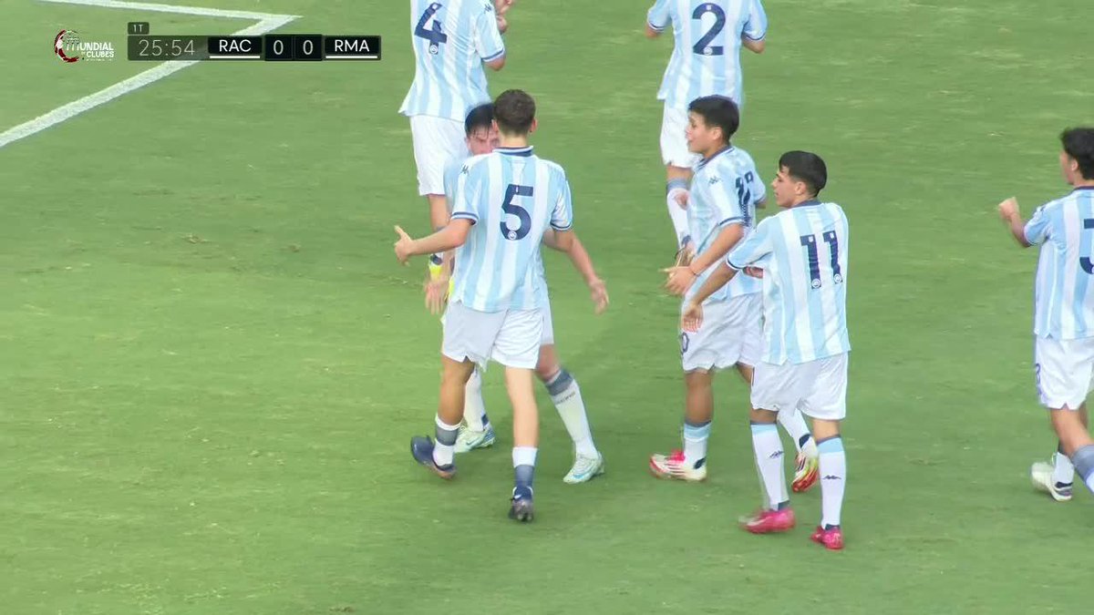 🇦🇷💥 RACING LE GANA AL REAL MADRID EN LA SEMIFINAL DEL MUNDIAL DE CLUBES JUVENIL.