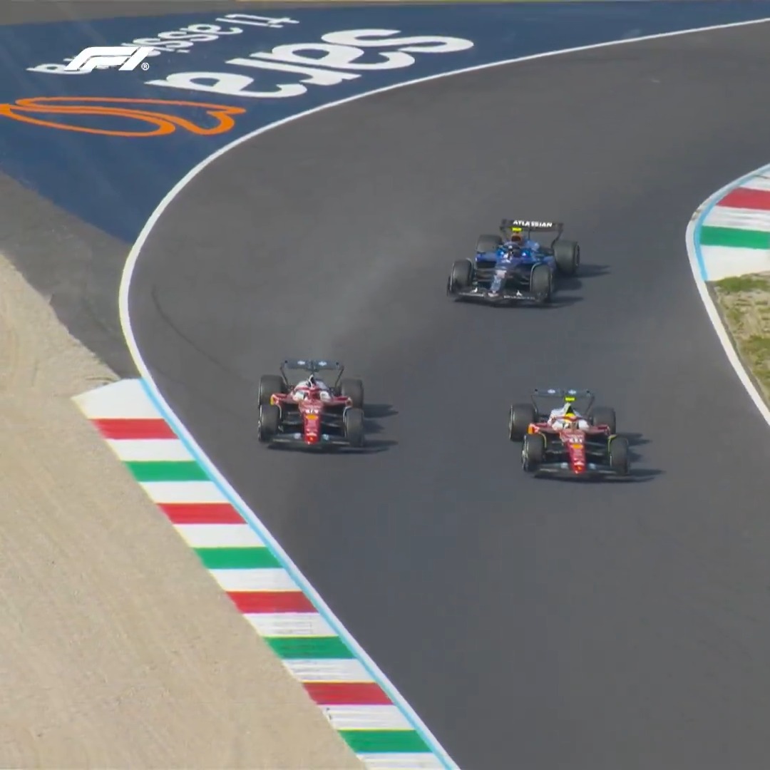 Lewis. Charles. Carlos ❤️ Ferrari's past and present, adored all the same by the Tifosi 🥹 #F1 #ItalianGP