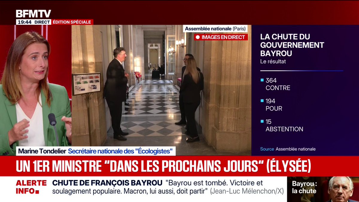Marine Tondelier (Écologistes): "Je veux [que le président de la République] nomme un Premier ministre du Nouveau Front populaire"