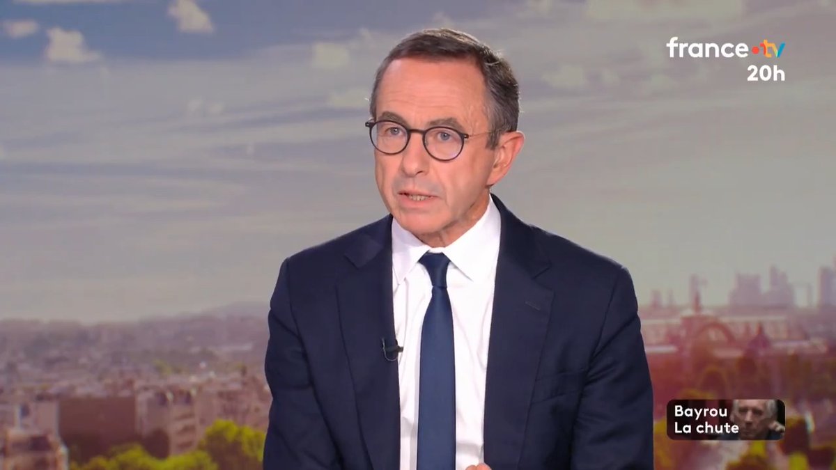 🔴🗣 "Les électeurs socialistes veulent moins d'immigration, de la sécurité et plus de justice dans l'effort" Bruno Retailleau (LR) se dit prêt à des "concessions" avec le futur gouvernement. #JT20h