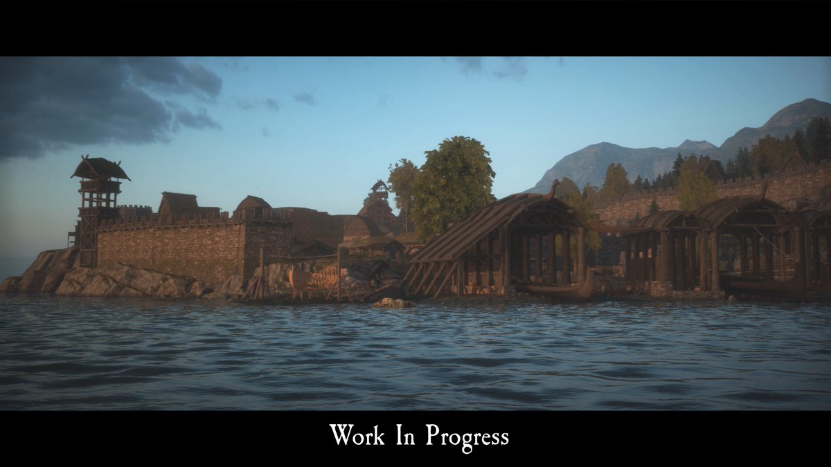 A first look at the Nord shipyard - where sails are raised and fleets take shape. ⚔️ #mountandblade #bannerlord #warsails