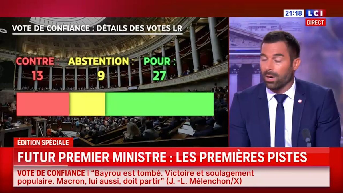 Rappel à Clémence Guetté : vous avez fait élire Macron en 2017 et en 2022, puis vous avez fait alliance avec lui aux législatives de 2024. La véritable destitution comme vous dites, c'est d'éviter de voter pour lui à chaque élection. Gardez donc vos leçons de morale ! LCI