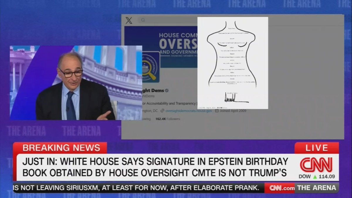 Guest: When was this card written? 20 years ago? So 20 years ago, someone stuck this 'fraudulent' piece in Jeffrey Epstein's birthday book. That seems like a weird thing.