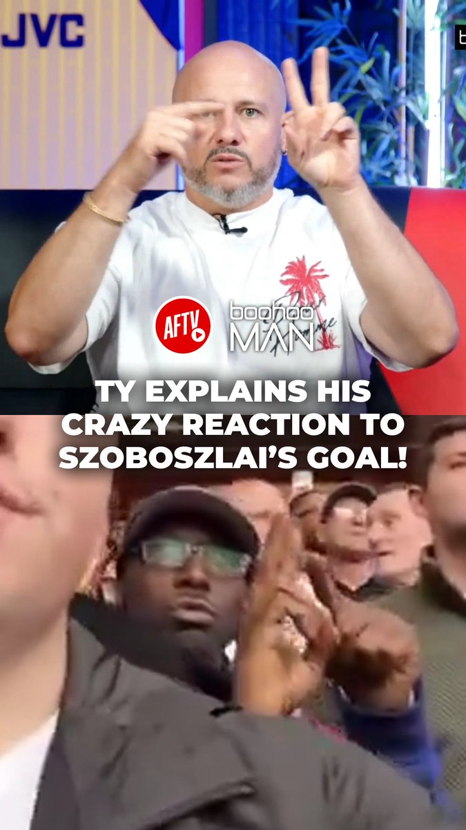 Ty breaks down his HILARIOUS reaction to Szoboszlai's goal! 😂 🤑 Use code ‘AFTV10’ for an EXTRA 10% OFF all boohooMAN menswear, excluding selected lines: #ad #BiasedPremierLeague