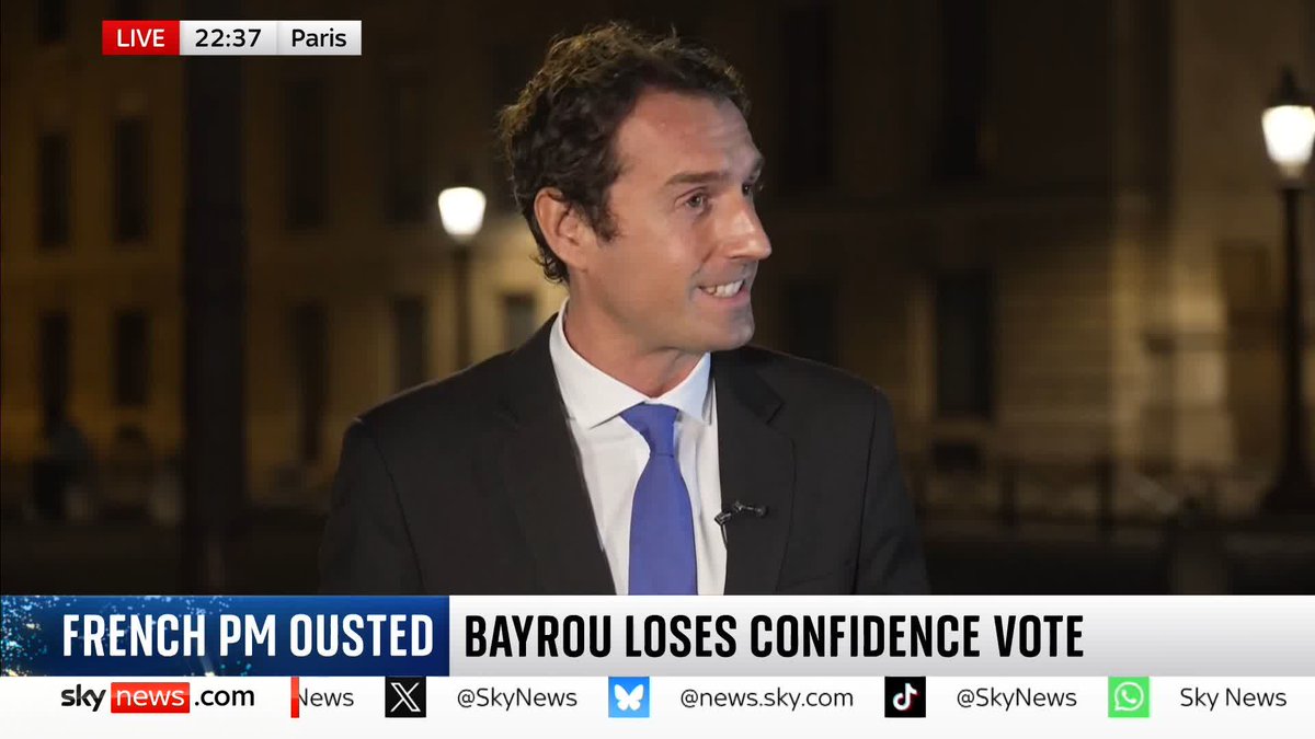 Will the National Rally continue to try and oust the next PM? Yalda Hakim asks Charles-Henri Gallois, Economic Advisor to Jordan Bardella at the European Parliament. "If they follow the same budget with more public spending and taxes, it will end the same way," he says.