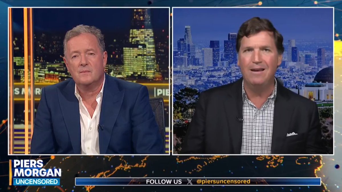 "They abetted it - they HELPED the hijackers get here." Watch more of Tucker Carlson telling Piers Morgan why he's made a documentary uncovering what he thinks has been a cover-up of what really happened on 9/11 👇 📺 Piers Morgan | Tucker Carlson