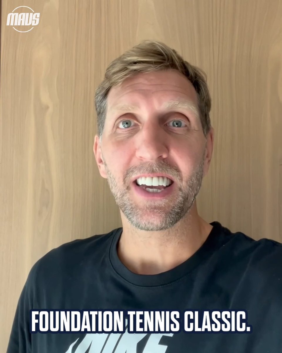 It’s that time of year again 🎾 See you Saturday, Dirk Nowitzki! Get your tickets ⤵️