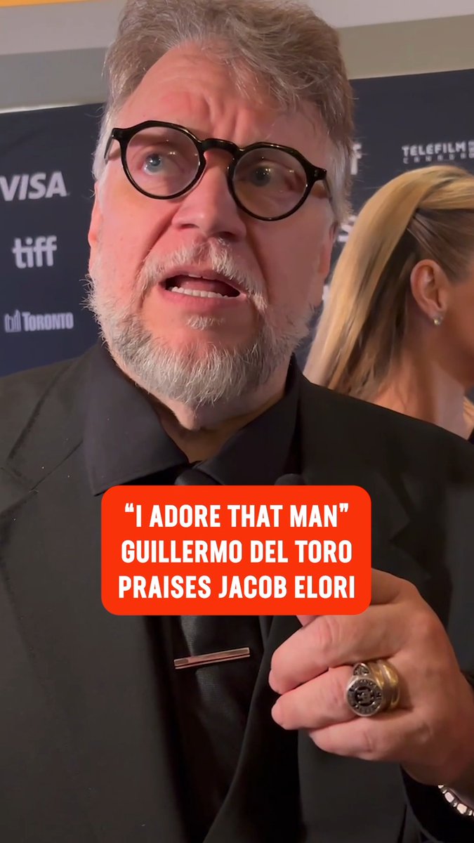 Guillermo Del Toro loves his #Frankenstein star Jacob Elordi! #TIFF50