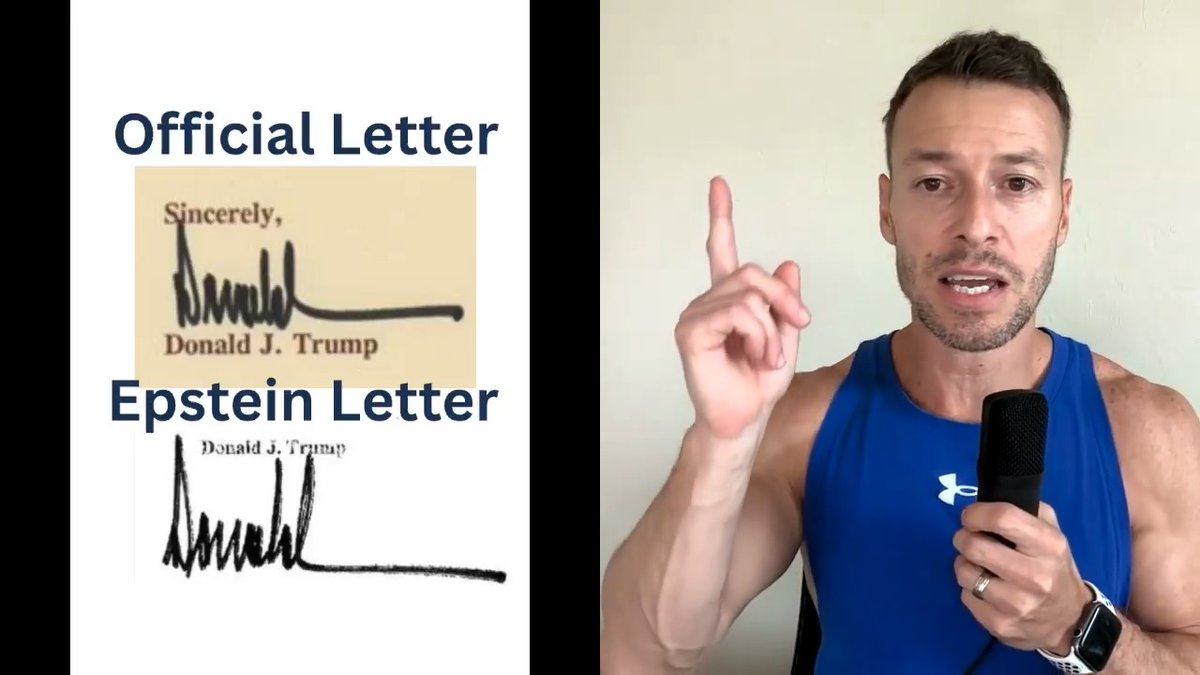 ABSOLUTELY CHILLING — Trump is Busted! MAGA is desperately spinning a lie, claiming Trump’s signature on Epstein’s birthday card “doesn’t match.” But their comparison is absurd — they’re lining up a first-name-only signature from 20 years ago against his full modern signature. Here, I put it side by side with a confirmed “Donald”-only signature from a 1995 letter. The result? Nearly identical.
