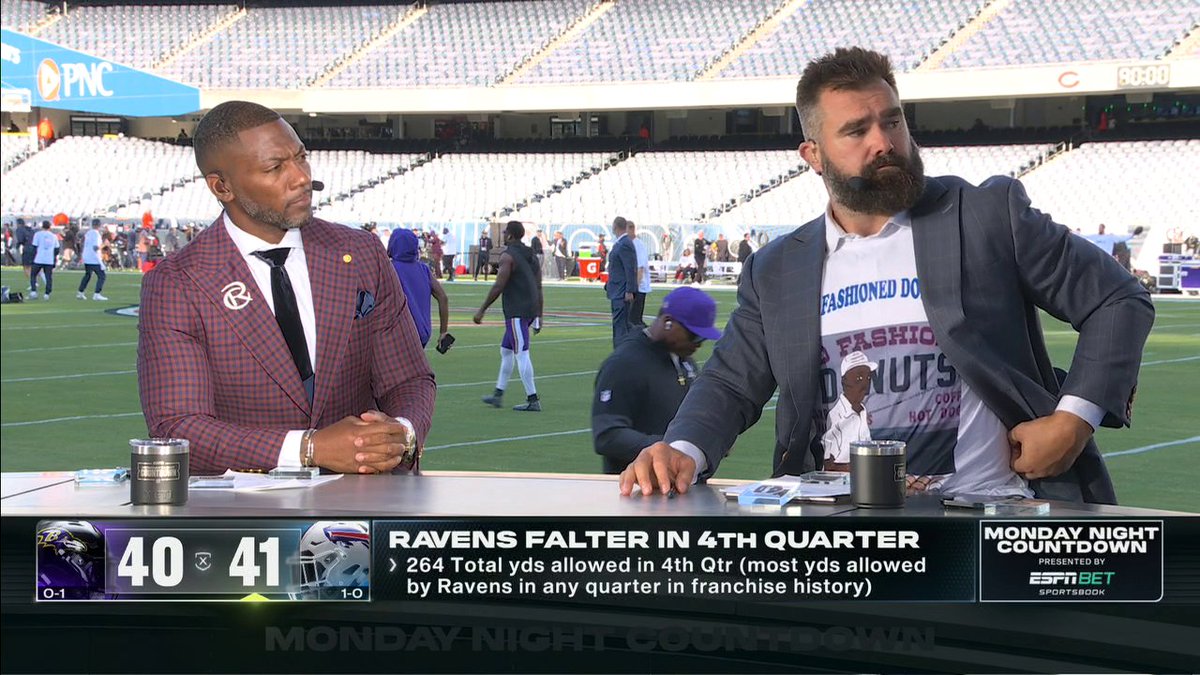 "Live and die, if you don't get it, by Lamar Jackson." Marcus Spears, Ryan Clark and Jason Kelce believe the Ravens shouldn't have punted the ball away ✍️