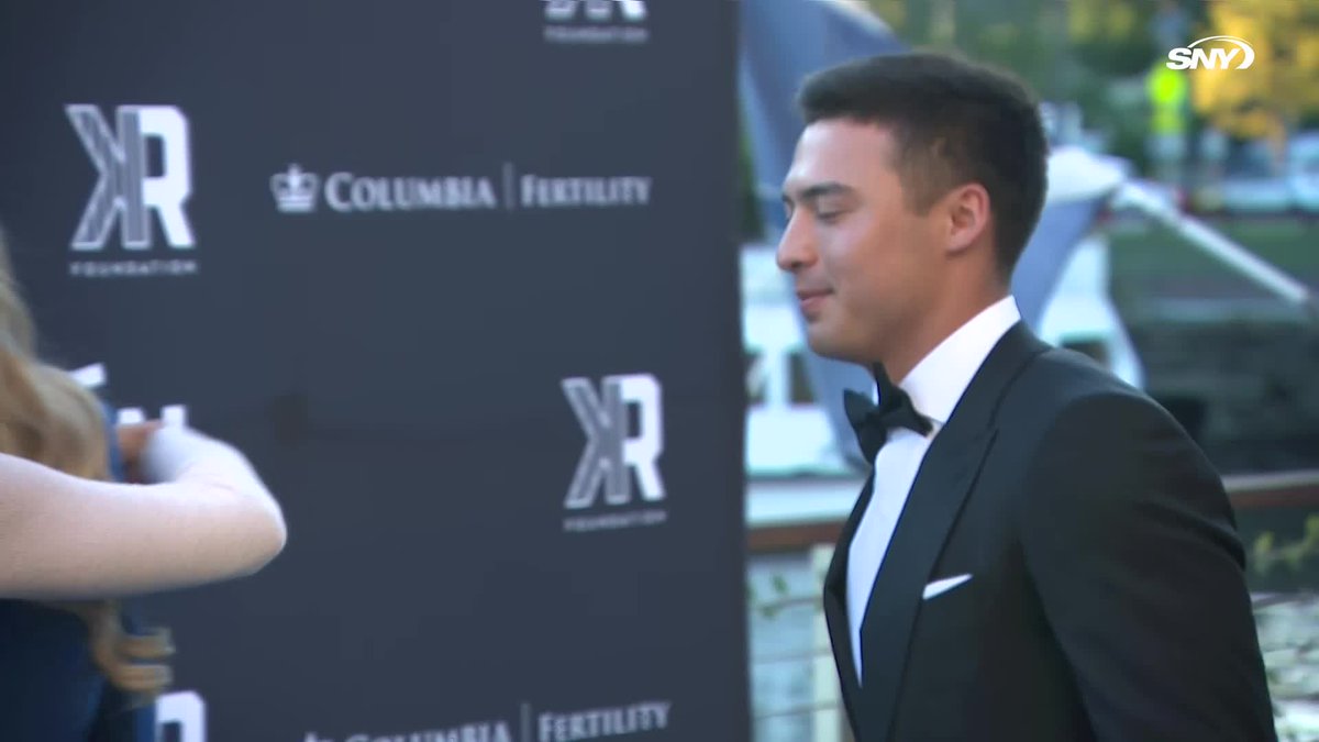 Anthony Volpe arrives to the Carlos Rodón Foundation event!