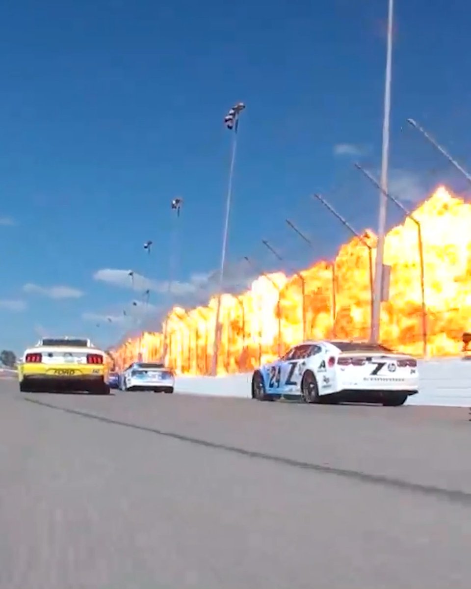 The pre-race pyro had the radios buzzing at WWT Raceway! 🔥