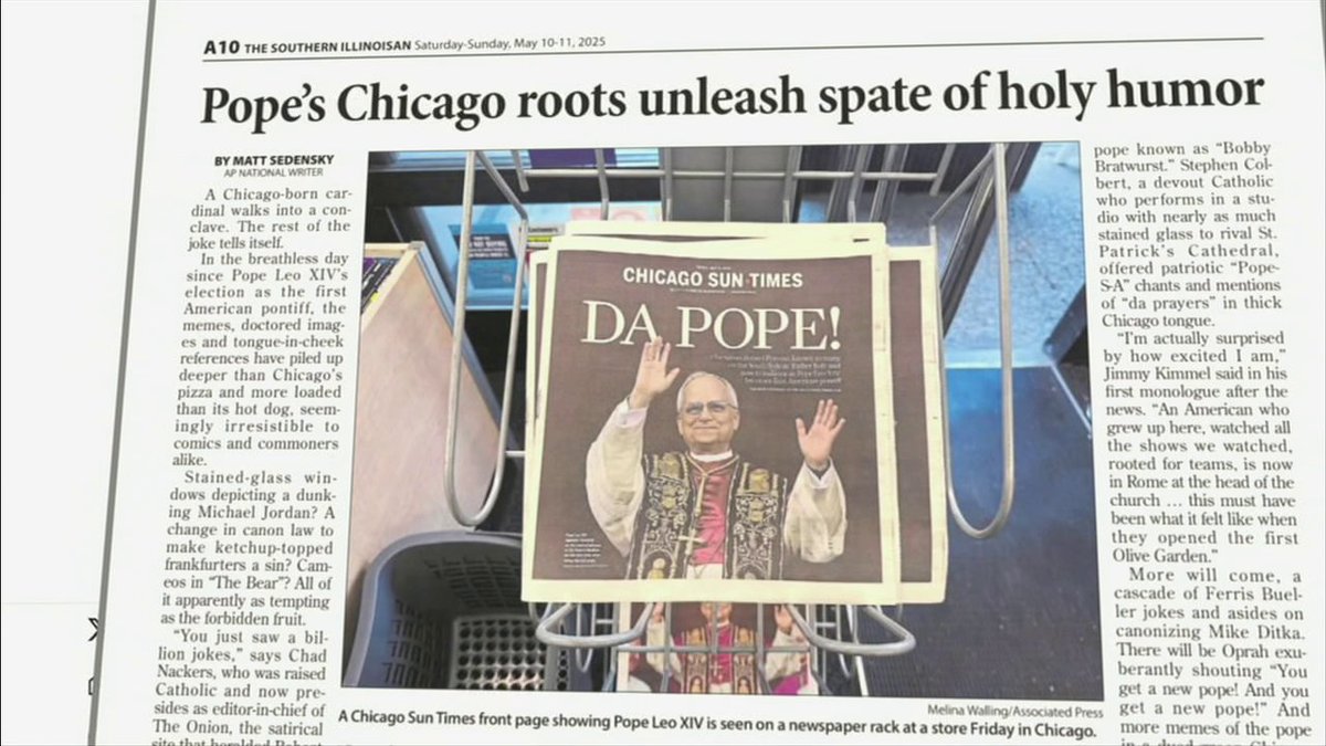 Will the Pope bless the Bears with another Super Bowl? 🤔 🏆 MichelleBeisnerBuck is on the case 🙌