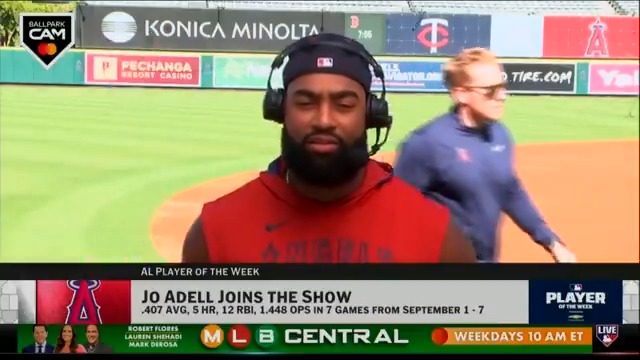 "I'm up there to swing, I'm up there to do some damage and I show up every night looking to make something happen." Los Angeles Angels outfielder Jo Adell is making things HAPPEN and he earned AL POTW honors for it! ⭐️