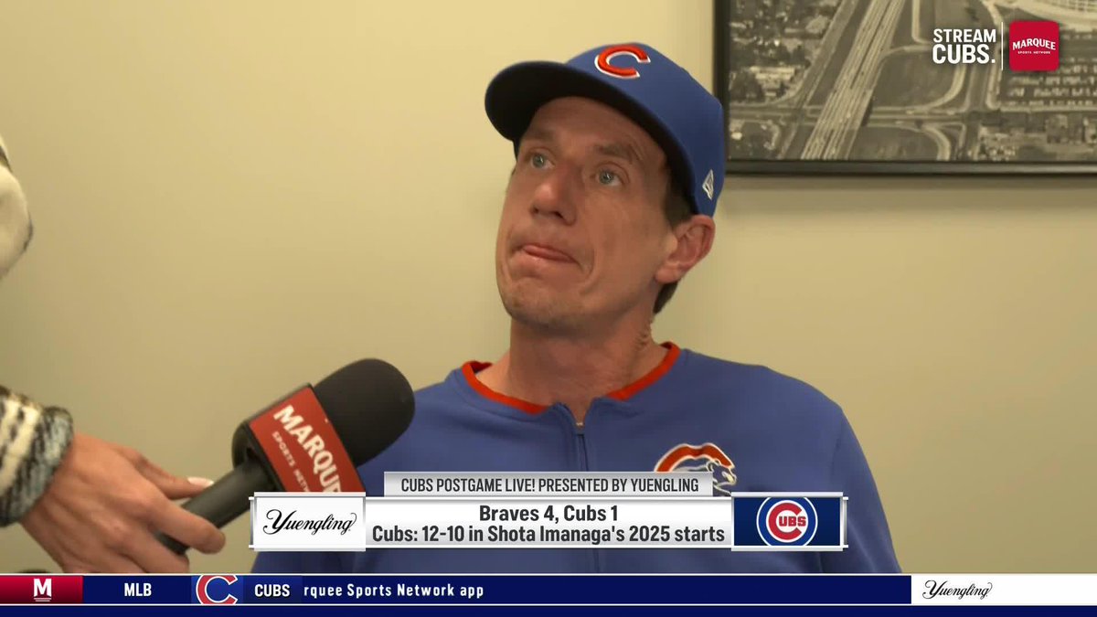 “We did zero for 5 innings. You can’t just give the other team 15 outs to start a game.” Craig Counsell says the Cubs were not good enough offensively tonight.