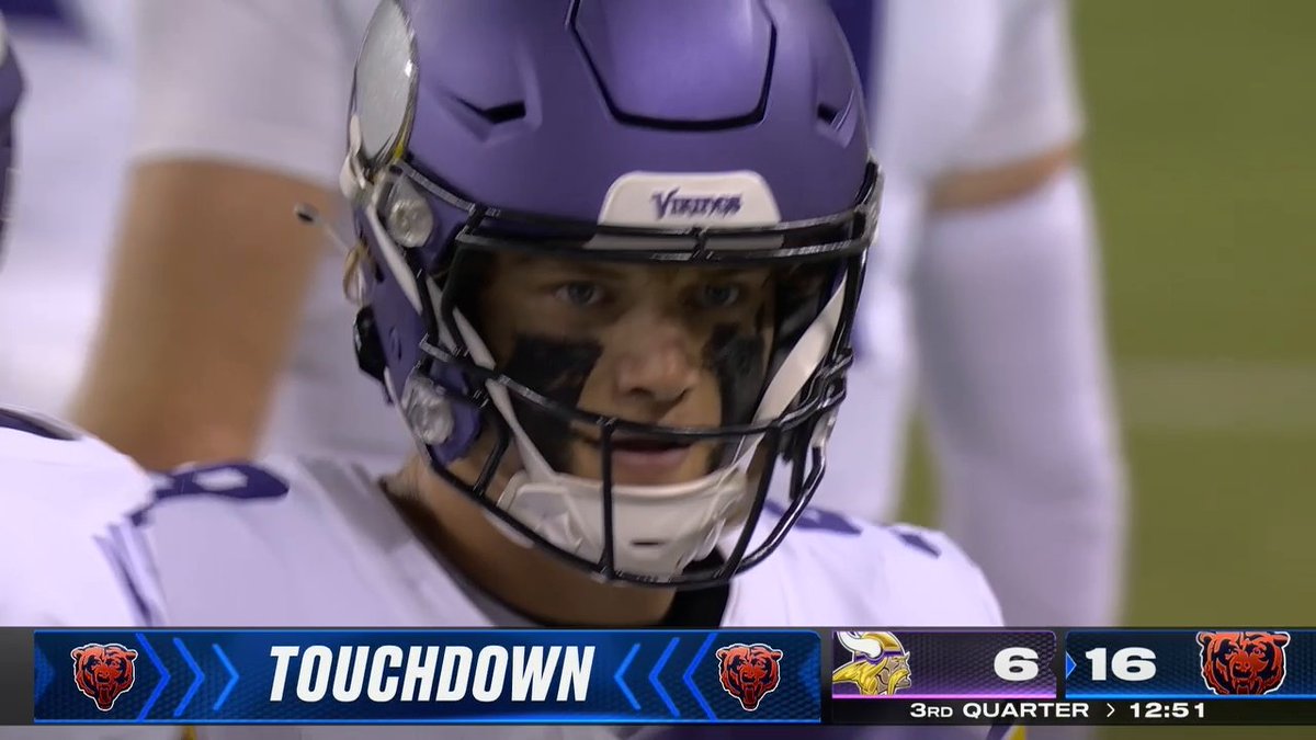 JJ McCarthy is NOT a NFL caliber QB. The NFL is just too fast for him. Not even Kevin O’Connell can save him. Absolutely awful, the #Vikings should have kept San Darnold.