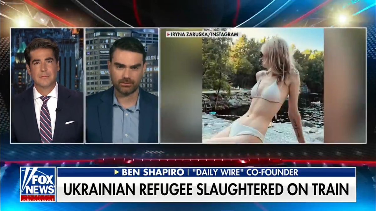 Ben Shapiro slams the media for ignoring the murder of 23-year-old Iryna Zarutska on a Charlotte light train rail because it doesn't fit with the "preferred narrative."