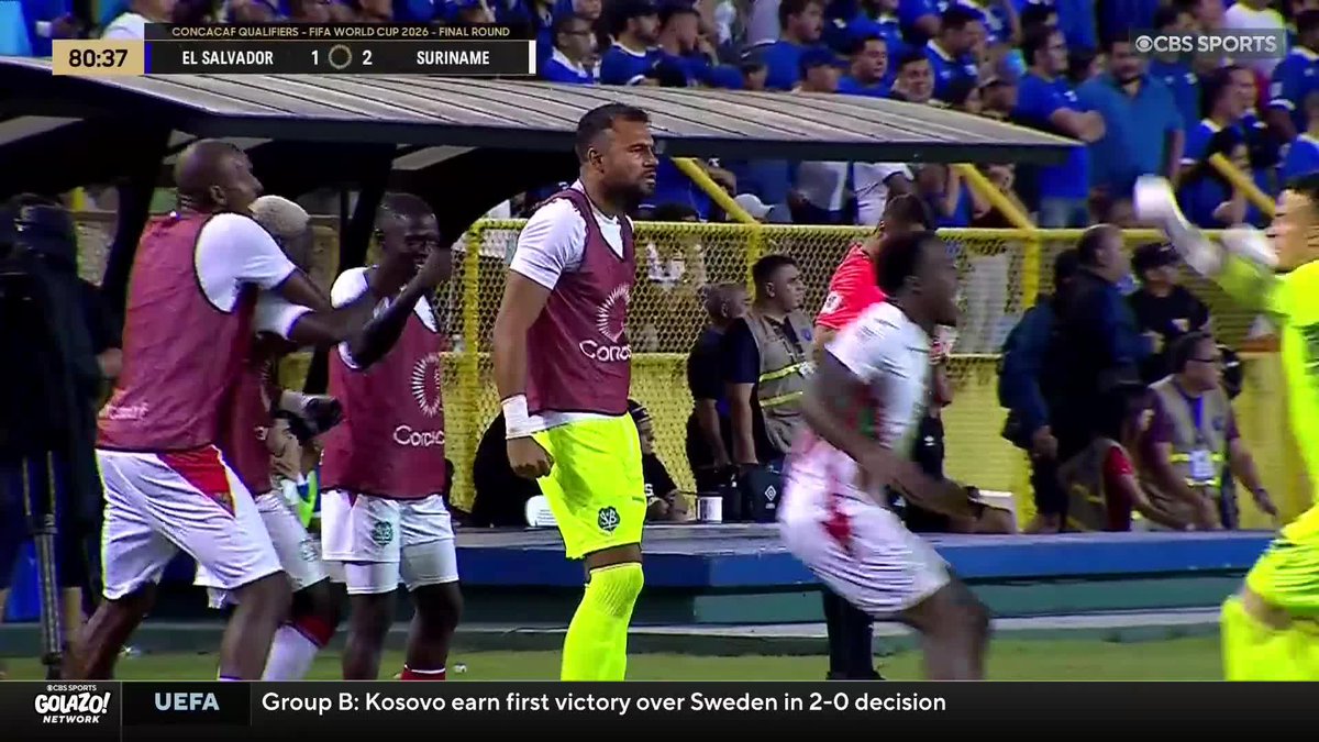 🇸🇷 GAAAAAAAL DE SURINAM! Se ponen a los 80 minutos 2-1 ante El Salvador gracias a este gol de Dhorado Klas!