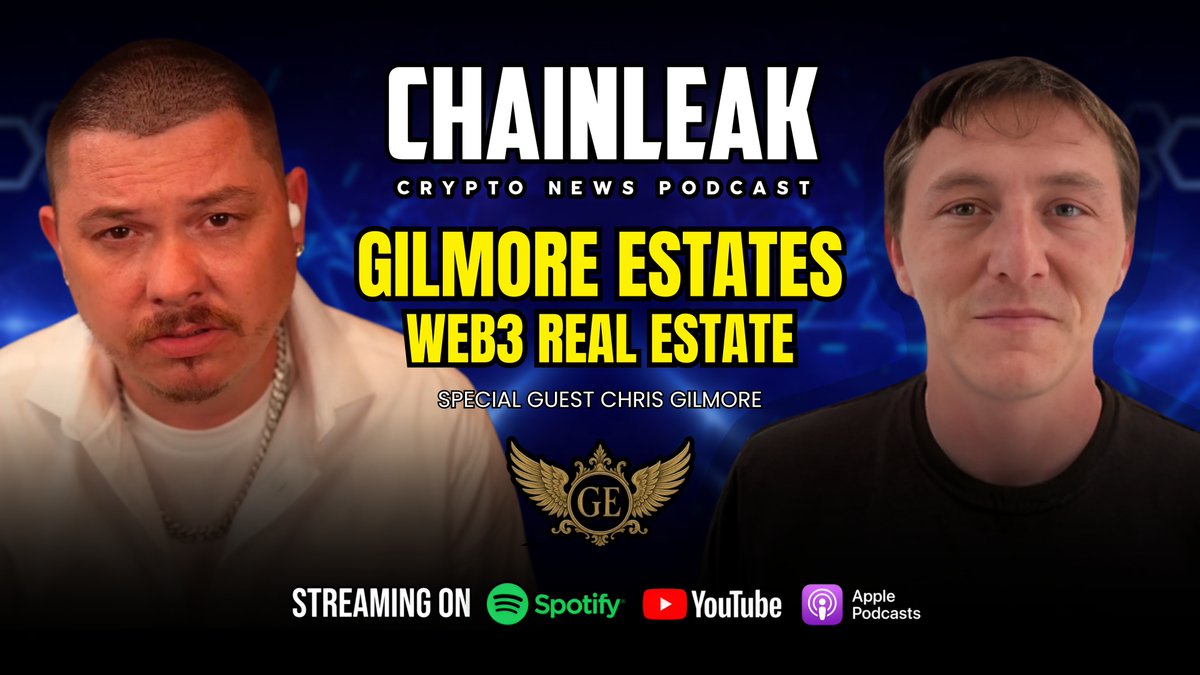 🎙️ #ChainLeakPodcast 🎙️ Gilmore Estates - Web3 Real Estate Presented by Gilmore Estates 📌 Episode Highlights • On-Chain Property Data • Multi-Chain Infrastructure • Hedera as a Main Network #HBAR $HBAR #Hedera #Gilmore #GilmorePartner