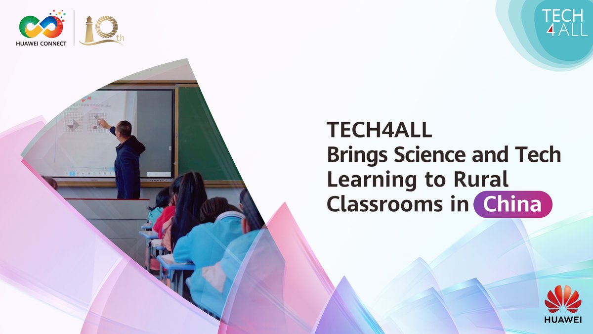 TECH4ALL is transforming small rural classrooms in Ningxia into spaces of discovery, where students learn coding, robotics & teamwork, letting big dreams of science & space take flight! Stay tuned for more TECH4ALL initiatives at HUAWEI CONNECT 2025 in Shanghai.