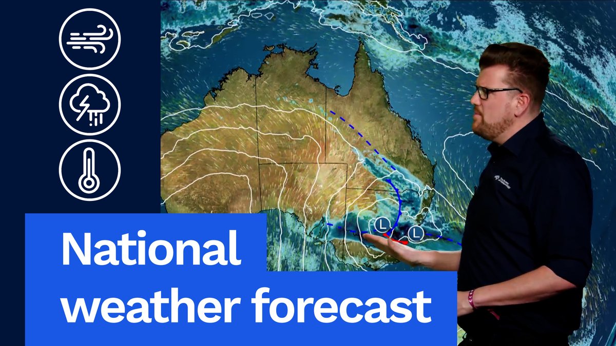 National Weather Forecast: Rain and storms for parts of south-east Australia, mostly dry elsewhere. Video current as of 2:00 pm AEST Tuesday 9 September 2025. For the latest forecasts and warnings go to our website or the BOM Weather app.