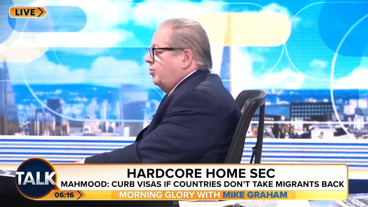 Mike Graham mocks new Home Secretary Shabana Mahmood, after she claims 35,000 migrants have been returned back to their original countries under Labour. Peter Bleksley: "It's the inherent dishonesty about it all... none of us are going to fall for that!" @iromg