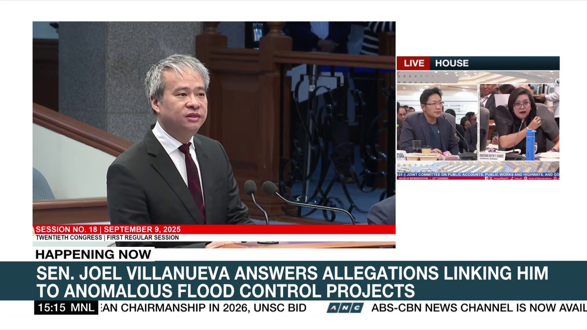 Senator Joel Villanueva categorically denies allegations linking him to anomalous flood control projects.