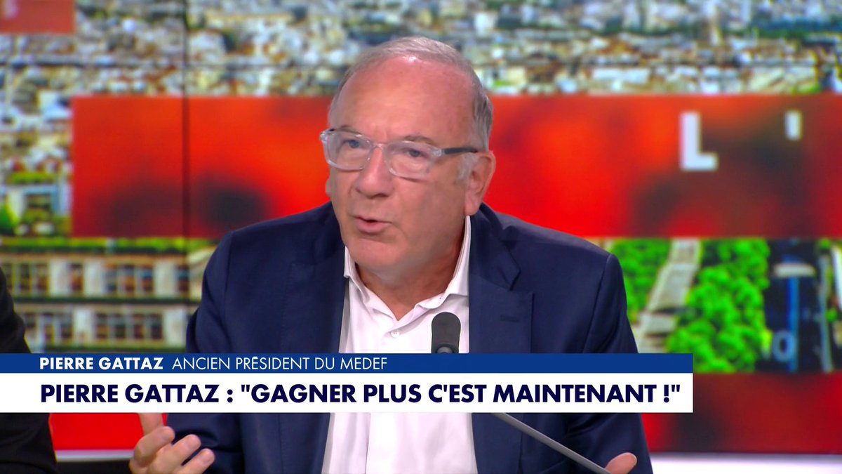 «Un chauffeur de taxi m'a dit : je bosse 12 heures par jour et je gagne moins que mon beau-frère qui est au chômage à regarder le foot», raconte Pierre Gattaz dans #HDPros