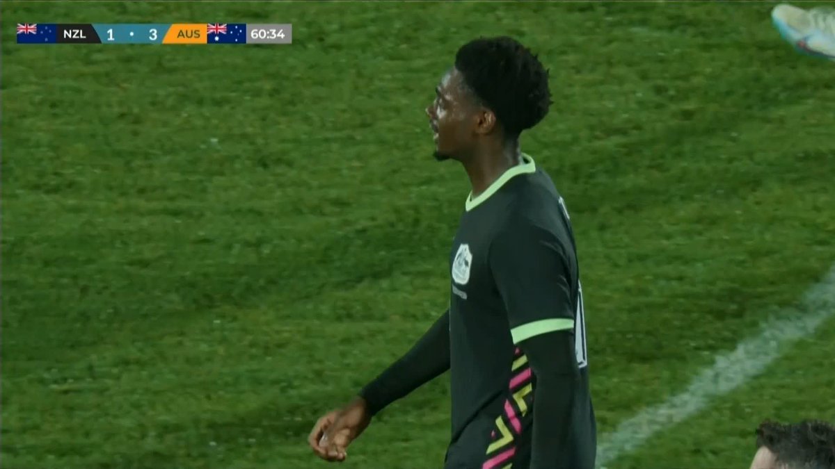Expert finishing from Mo Toure! 🎯 The 21-year-old has a brace for the CommBank #Socceroos! 🇳🇿 1-3 🇦🇺 #Socceroos #ForeverGolden #NZLvAUS